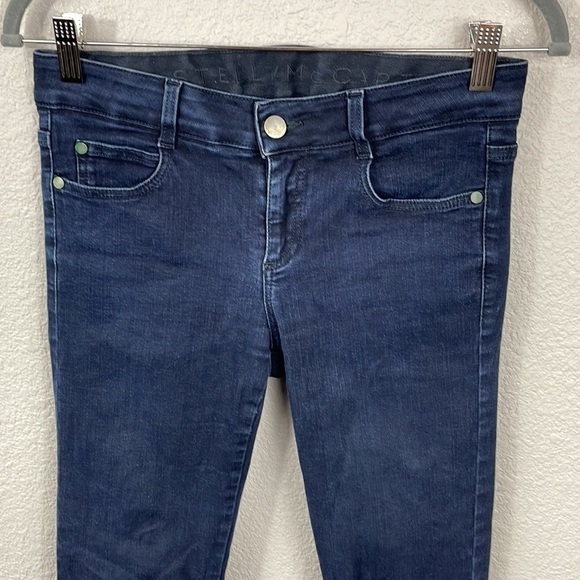 Stella McCartney Dark Wash Skinny Jeans Mid Rise Sz 27 - Picture 2 of 13